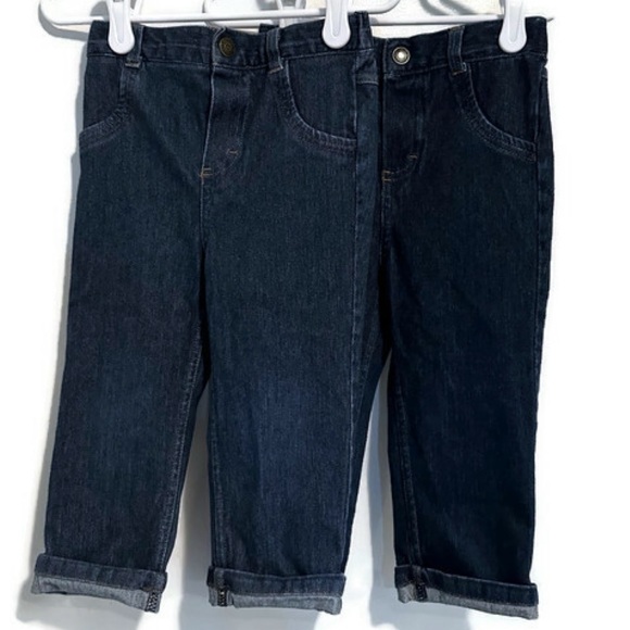 Bundle of 2 Straight Leg Cuffed Jeans - Picture 1 of 6